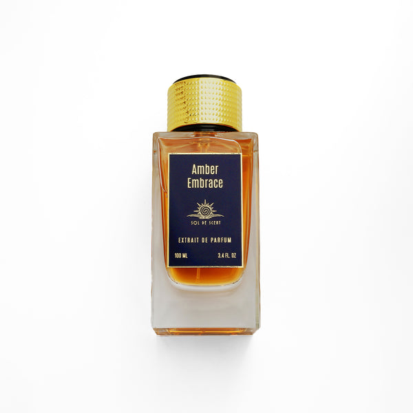Amber Embrace tobacco and amber perfume bottle